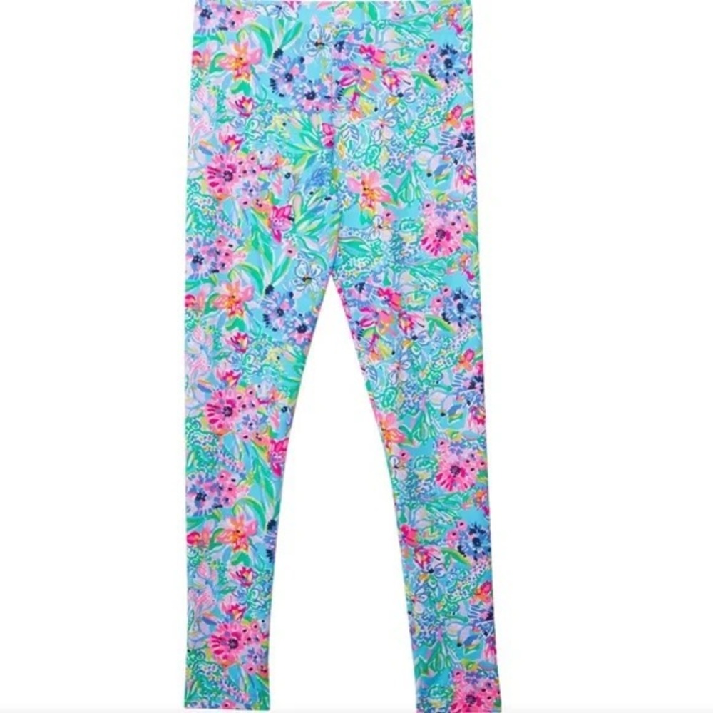Lilly Pulitzer Multicolor Floral Leggings - Blue, Pink, Green